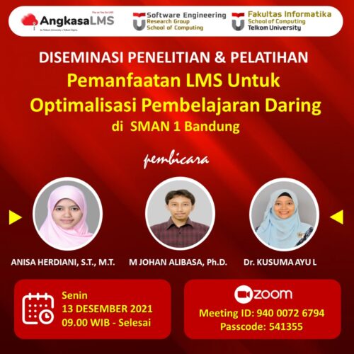 Pelatihan Pemanfaatan LMS dalam Pembelajaran Daring pada SMAN 1 Bandung